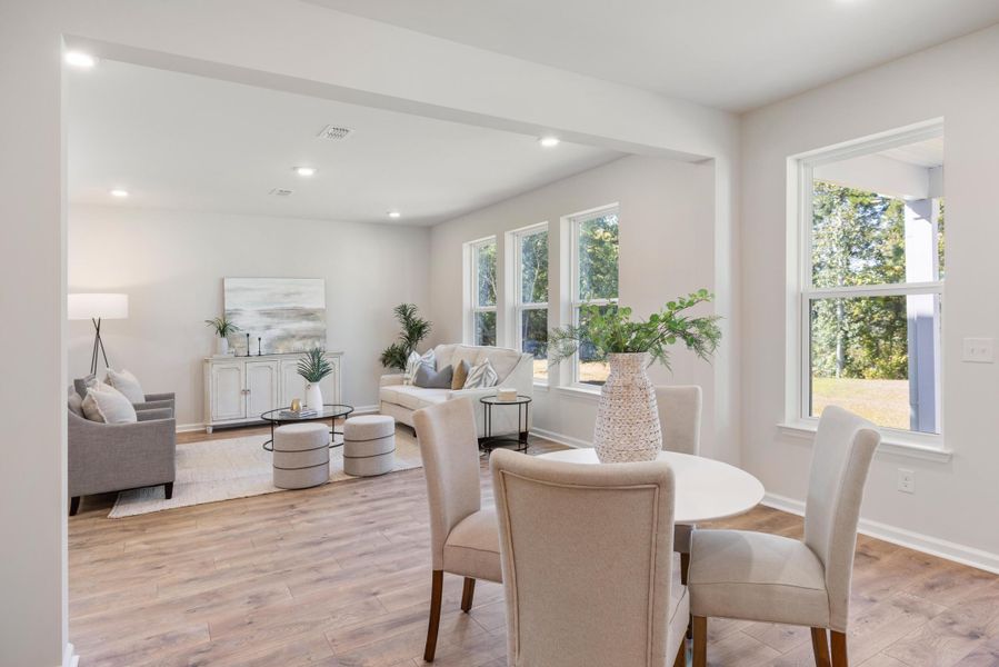 Furnished interior view inside a new home in The Oaks, Goose Creek (Image 10).