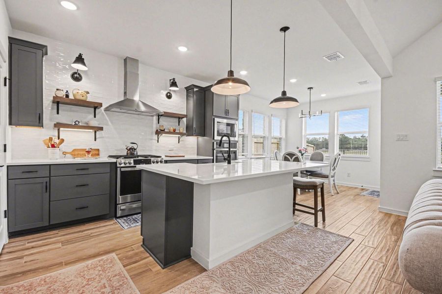 Furnished interior view inside a new home in Centennial Oaks, Santa Fe (Image 11).