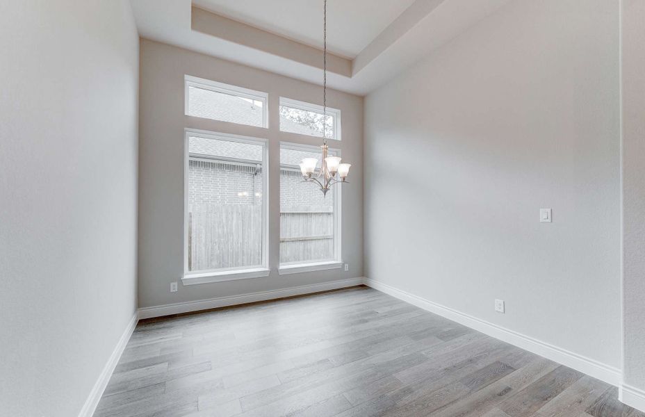 Representative unfurnished interior of a home built from the 3049 by Ravenna Homes in The Woodlands Hills 65′, Willis (Image 23). Representative unfurnished interior of a home built from the 3049 by Ravenna Homes in The Woodlands Hills 65′, Willis (Image 23).