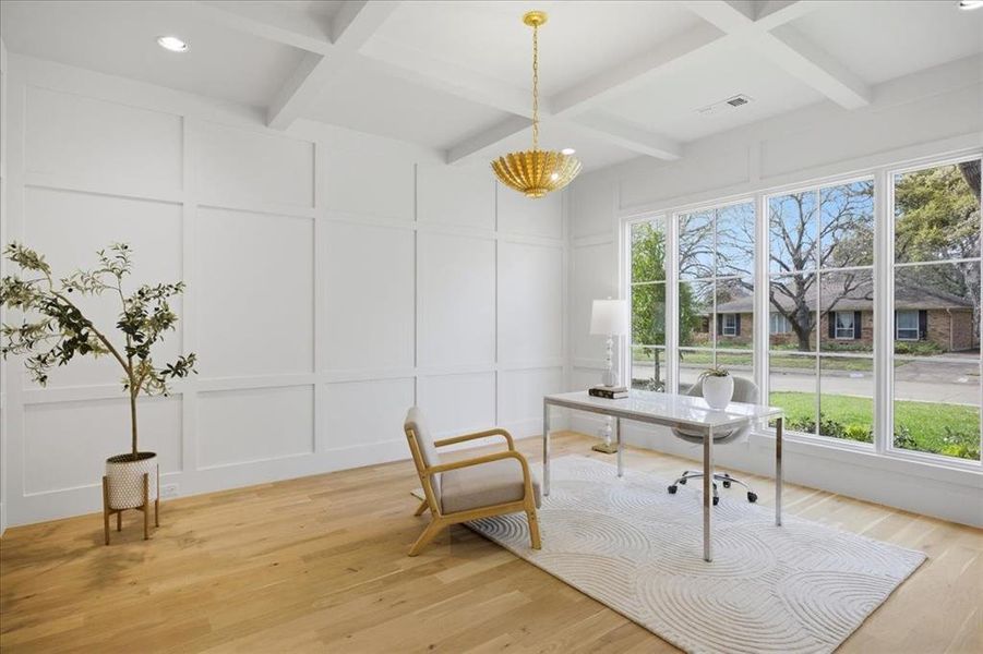 Furnished interior view inside a new home in , Dallas (Image 13).