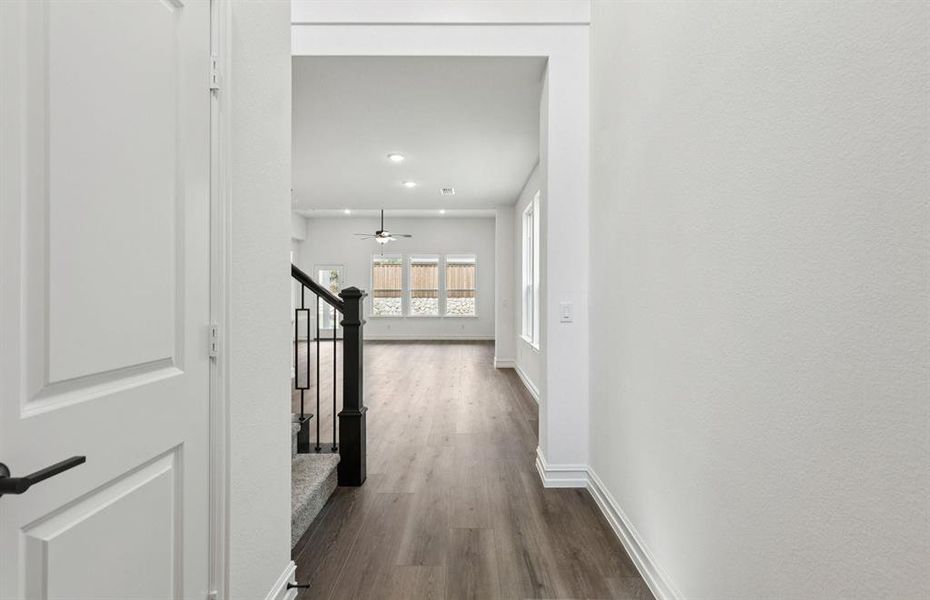 Welcoming entry   *Real home pictured