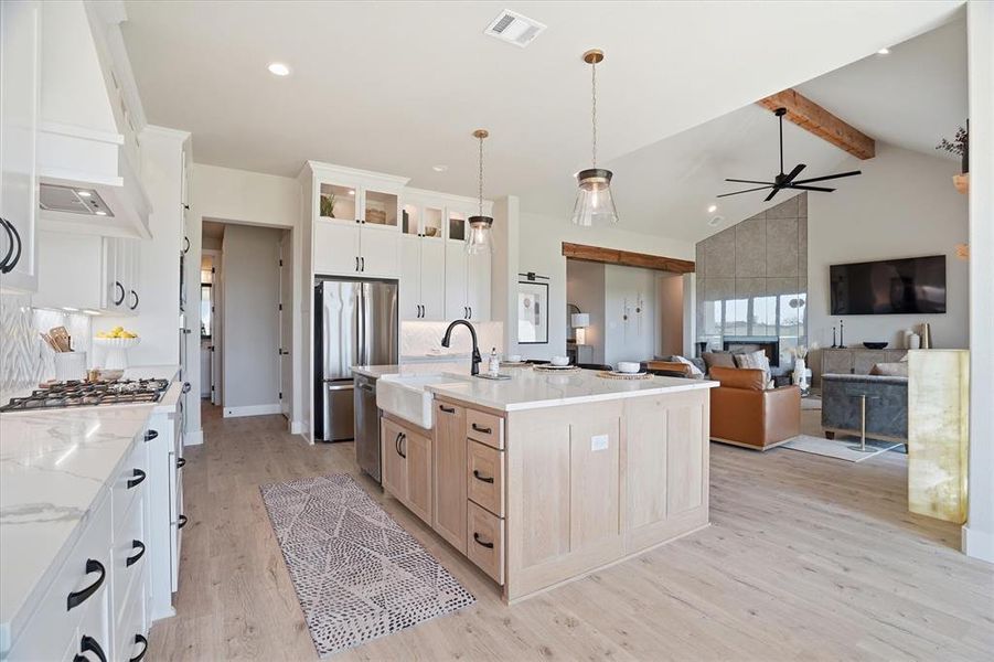 Furnished interior view inside a new home in , Weatherford (Image 19).