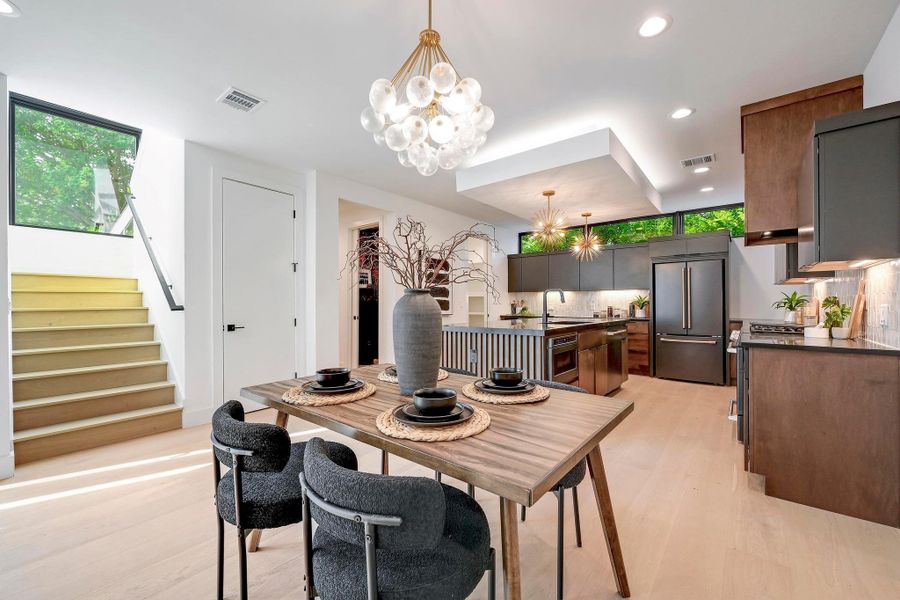 Furnished interior view inside a new home in , Austin (Image 16). Furnished interior view inside a new home in , Austin (Image 16).