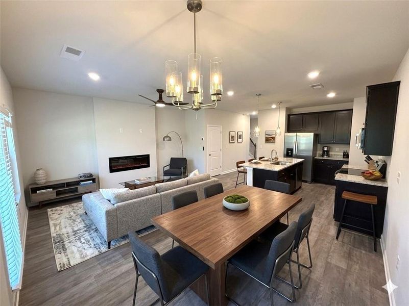 Furnished interior view inside a new home in Azalea Hills, Temple (Image 5).