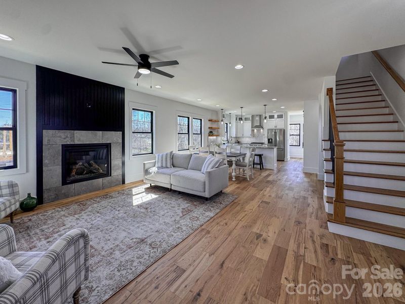 Furnished interior view inside a new home in , Hendersonville (Image 11).