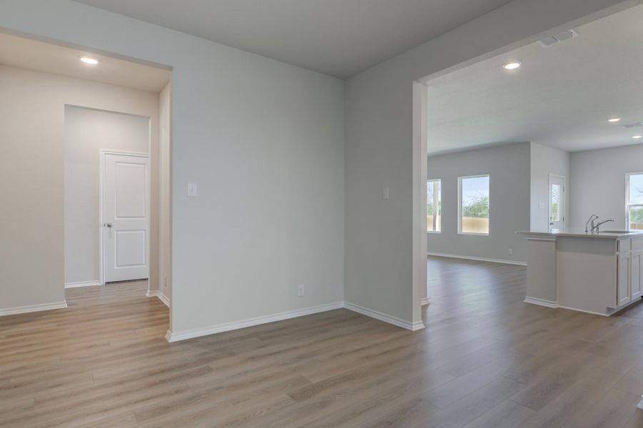 Representative unfurnished interior of a home built from the Placid by Ashton Woods in Meadows at Hennersby Hollow 40's, San Antonio (Image 10).