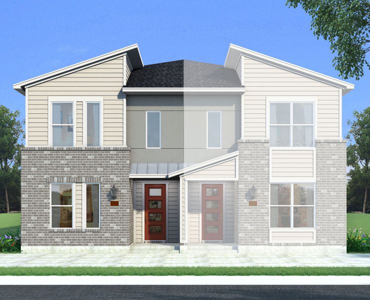 Representative exterior photo of a completed home built from the Bristol by Mattamy Homes in Collin Creek, Plano, TX (Image 5).