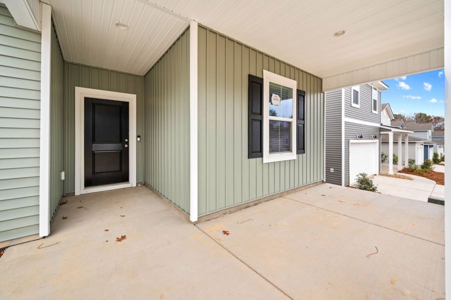 Exterior details and patio area of a home in Grand Arbor, Blythewood (Image 4).