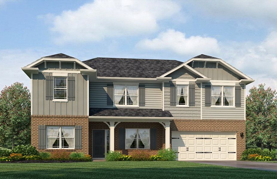 Representative exterior photo of a completed home built from the 2721 by Adams Homes in Hidden Pines, Cameron, NC (Image 17).