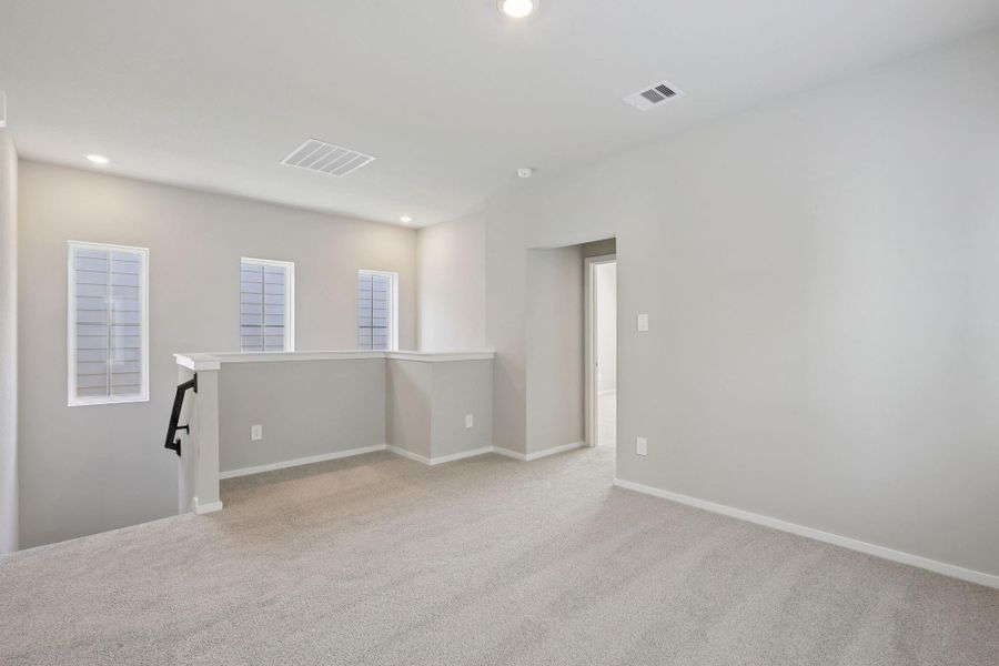 Spacious, unfurnished interior of a new home in Pinewood Trails - City Series, Atascocita (Image 19). Spacious, unfurnished interior of a new home in Pinewood Trails - City Series, Atascocita (Image 19).