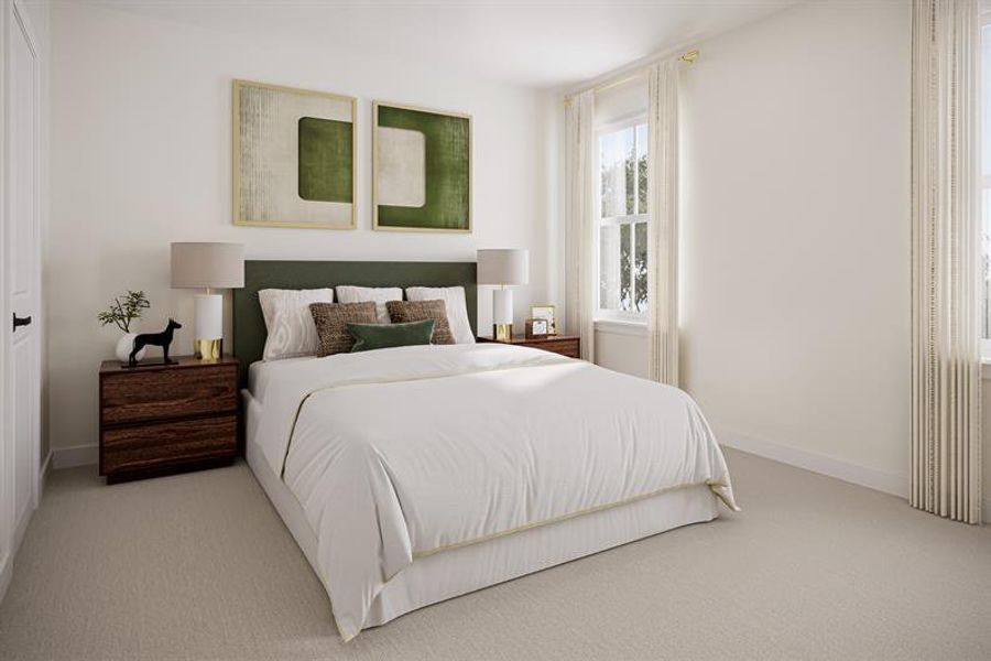 Representative furnished interior of a home built from the Lewis by Ryan Homes in Laurel Preserve, Kingsland (Image 10).