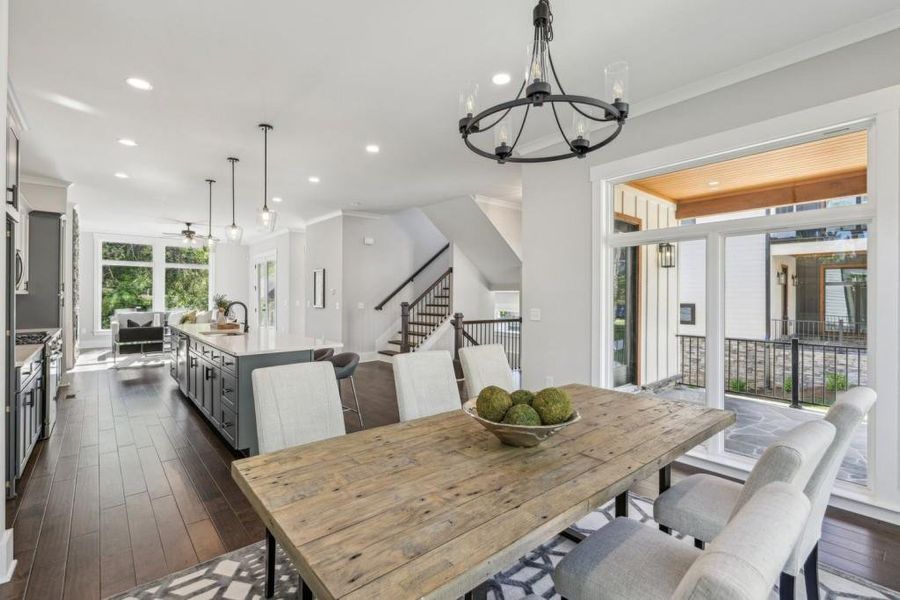 Furnished interior view inside a new home in , Atlanta (Image 5). Furnished interior view inside a new home in , Atlanta (Image 5).