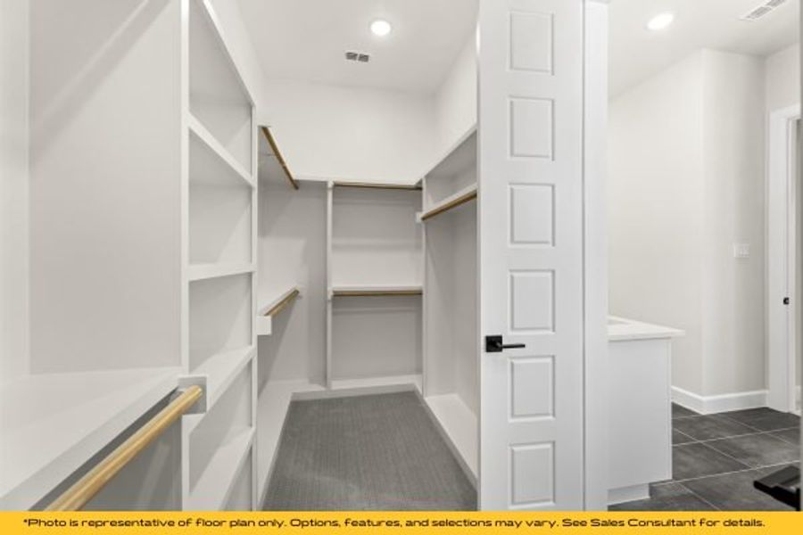Representative furnished interior of a home built from the The Cayman by Stonefield Homes in The Highlands, Rockwall (Image 64).