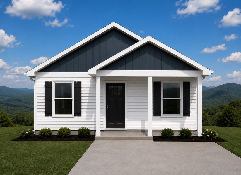 Representative exterior photo of a completed home built from the Duncan by Enchanted Homes in Arcadia Village, Spartanburg, SC (Image 19). Representative exterior photo of a completed home built from the Duncan by Enchanted Homes in Arcadia Village, Spartanburg, SC (Image 19).