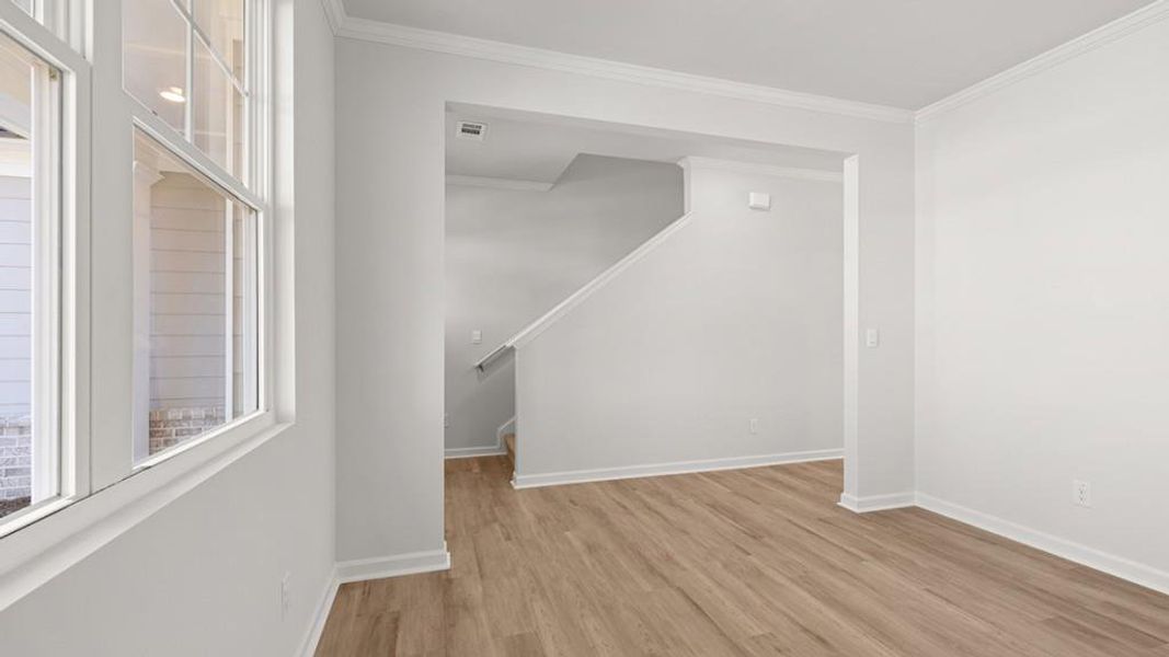 Spacious, unfurnished interior of a new home in Hamptons at Riverwood South, Dallas (Image 43).