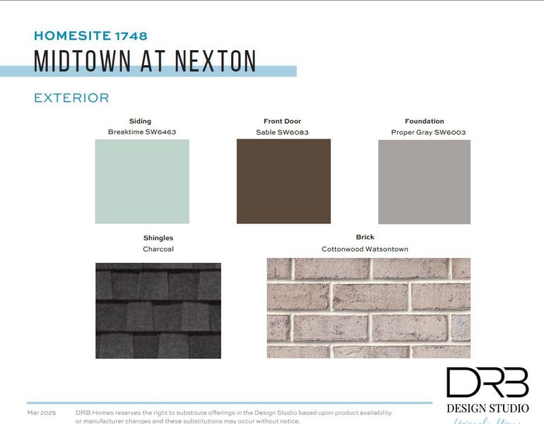 Sample of building materials used in homes in , Summerville (Image 10).