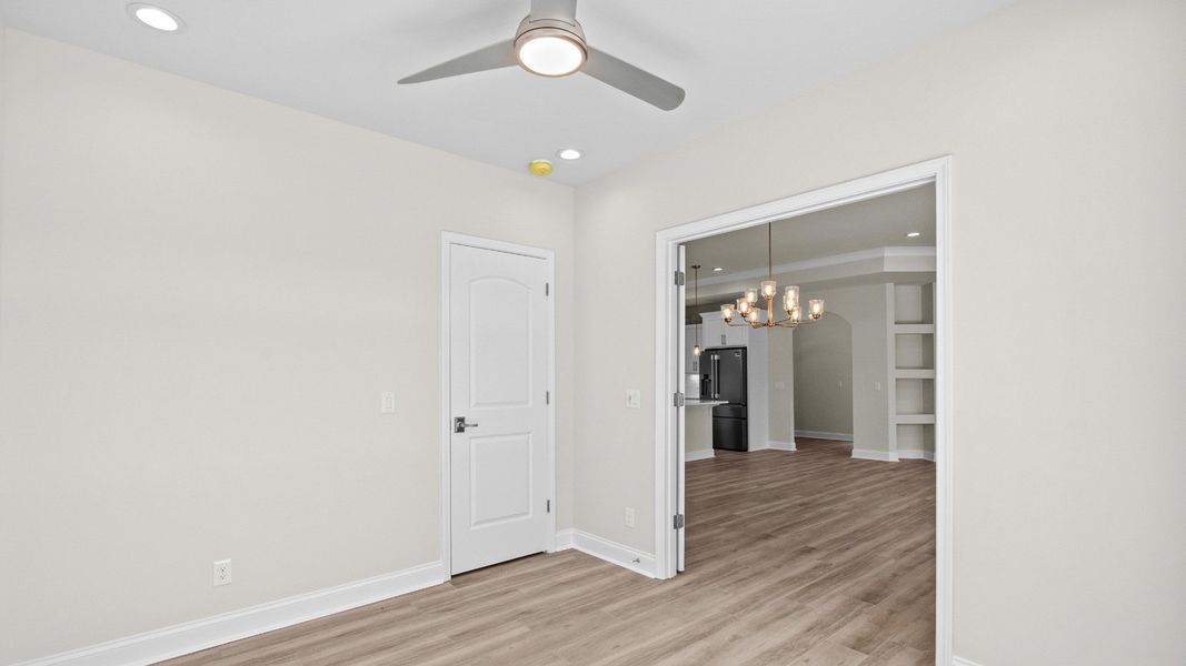 Representative unfurnished interior of a home built from the Promenade III by Epcon Communities in Courtyards by Carrell, Ocean Isle Beach (Image 25). Representative unfurnished interior of a home built from the Promenade III by Epcon Communities in Courtyards by Carrell, Ocean Isle Beach (Image 25).