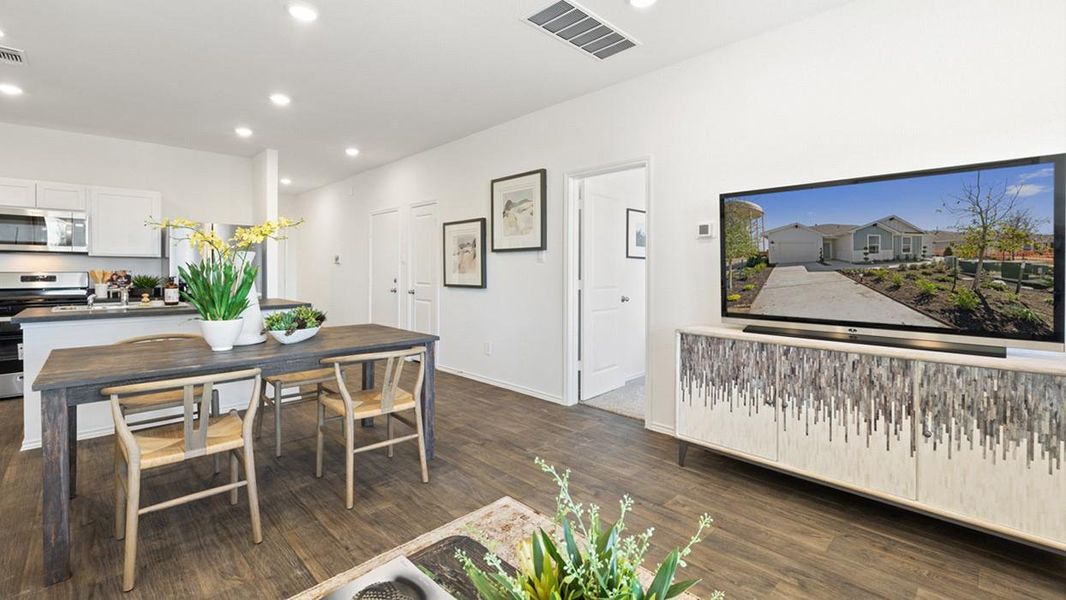 Furnished interior view inside a new home in Wayside, Uhland (Image 13). Furnished interior view inside a new home in Wayside, Uhland (Image 13).
