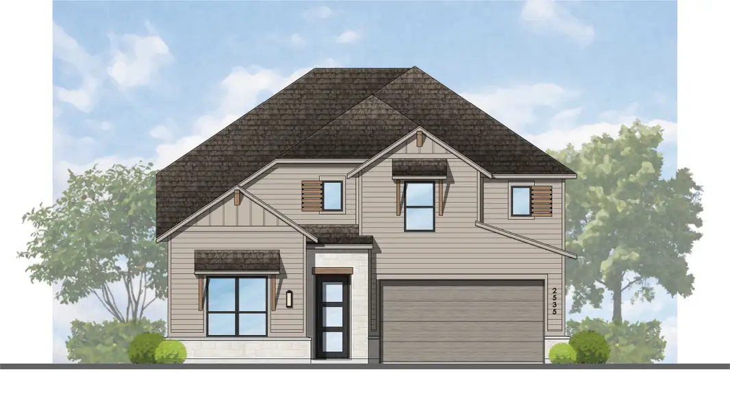 Representative Elevation - some options shown
