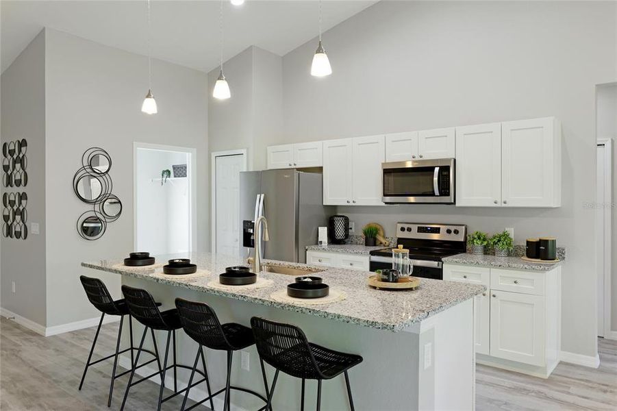 Furnished interior view inside a new home in , North Port (Image 12). Furnished interior view inside a new home in , North Port (Image 12).