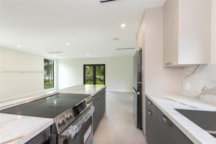 Furnished interior view inside a new home in , Miami (Image 11).