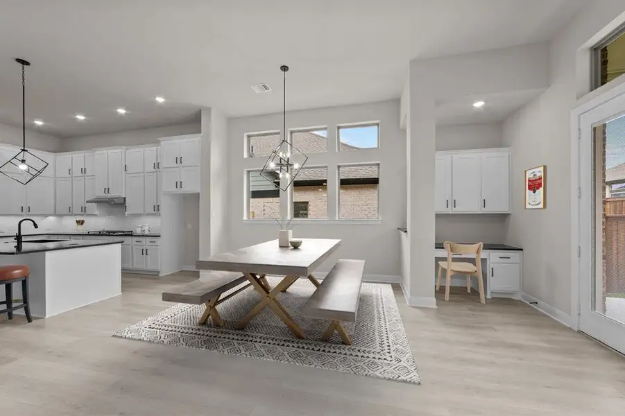 Furnished interior view inside a new home in South Pointe  Cottage Series, Mansfield (Image 12).