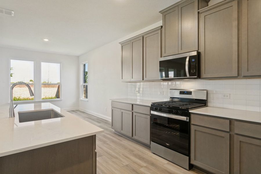 Furnished interior view inside a new home in The Preserve Estates, Justin (Image 9).
