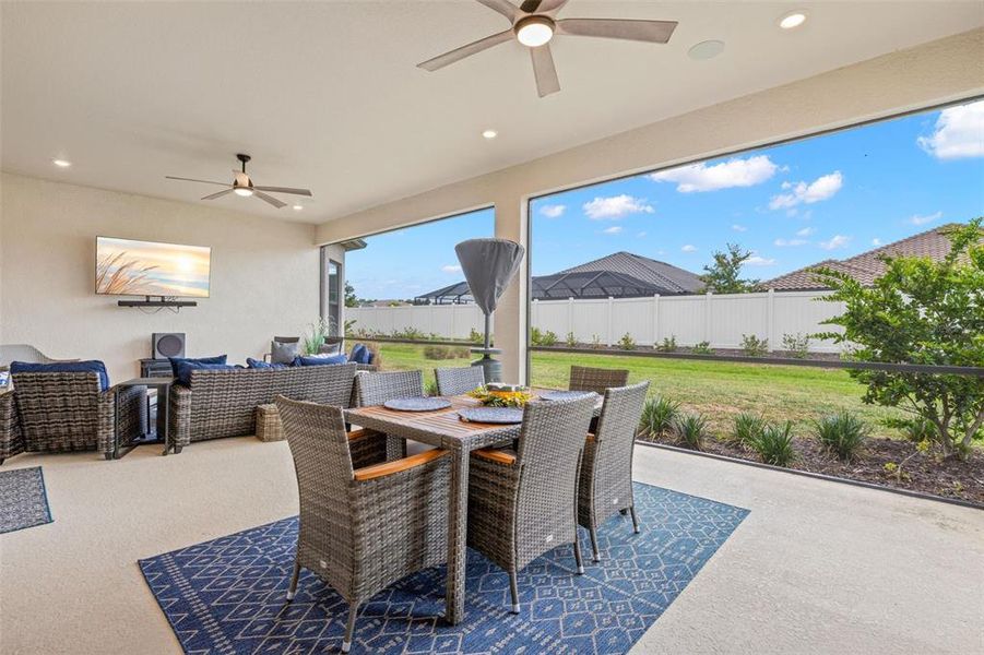 Exterior details and patio area of a home in , Wesley Chapel (Image 4). Exterior details and patio area of a home in , Wesley Chapel (Image 4).