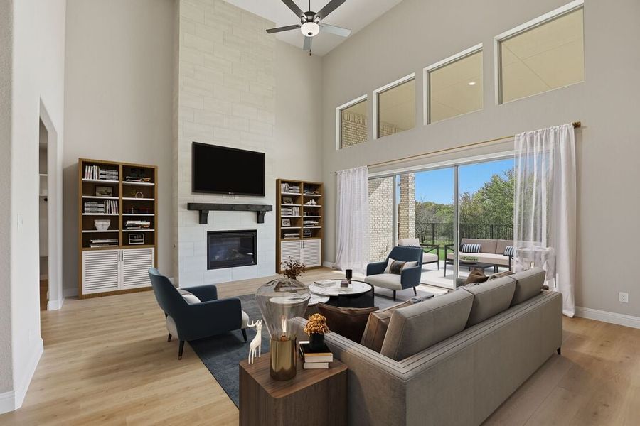 Furnished interior view inside a new home in The Ridge at Northlake, Northlake (Image 3).