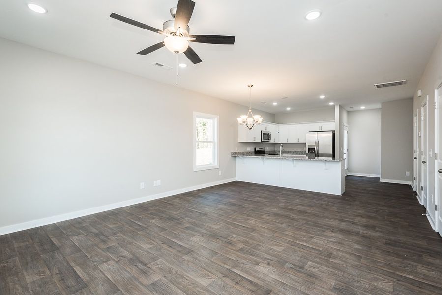 Representative unfurnished interior of a home built from the TH 1425 END by Foundation Home Builders LLC in Stokesburg Road Townhomes, Walnut Cove (Image 14).