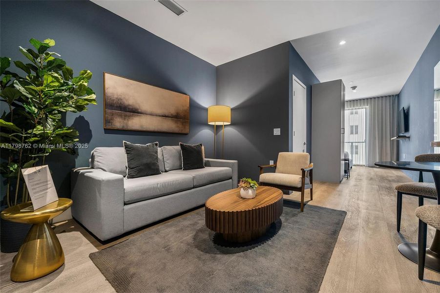 Furnished interior view inside a new home in , Miami (Image 4).