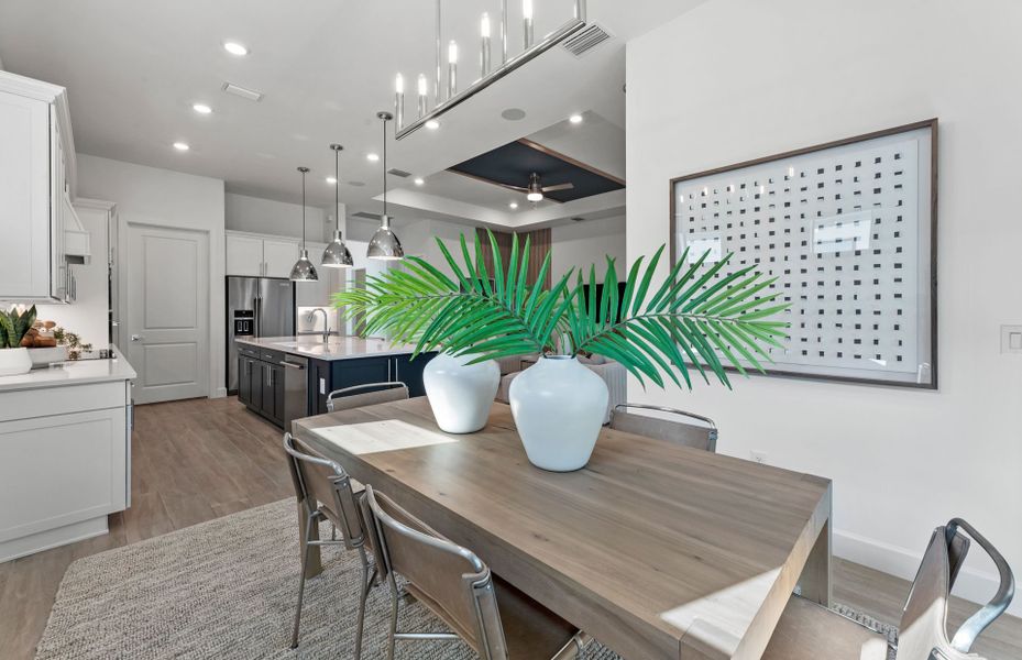 Cafe dining space located off Kitchen