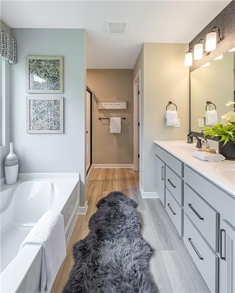 Furnished interior view inside a new home in Crossvine Estates, Braselton (Image 4). Furnished interior view inside a new home in Crossvine Estates, Braselton (Image 4).