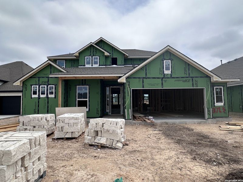 In-progress construction of a new home in Village at Three Oaks, Seguin, TX (Image 21). In-progress construction of a new home in Village at Three Oaks, Seguin, TX (Image 21).