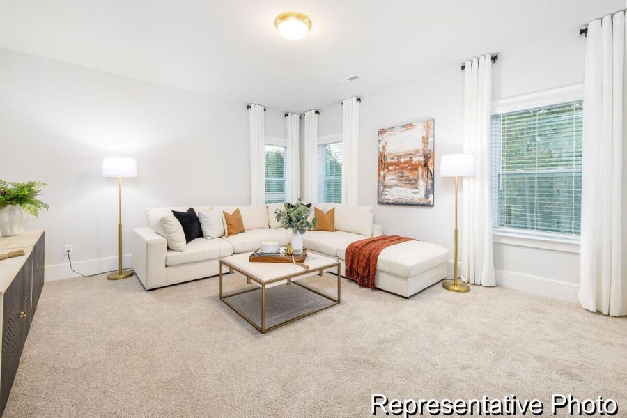 Furnished interior view inside a new home in , Ravenel (Image 23).