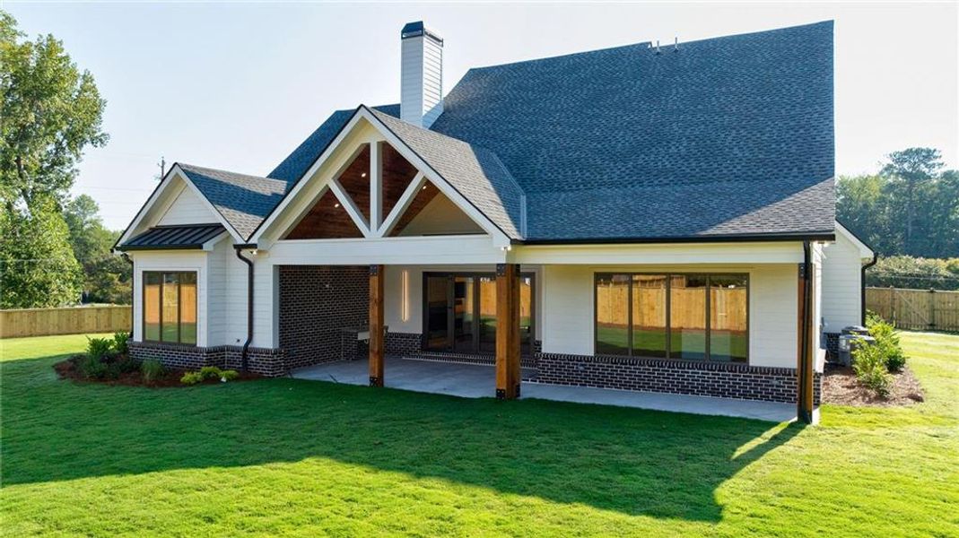 Front exterior of a new home in , Sugar Hill, GA, highlighting curb appeal (Image 25).