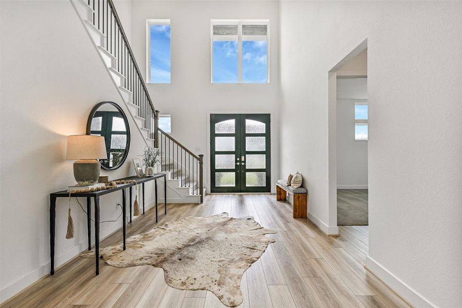 Furnished interior view inside a new home in Avalon at Friendswood 60s, Friendswood (Image 17). Furnished interior view inside a new home in Avalon at Friendswood 60s, Friendswood (Image 17).