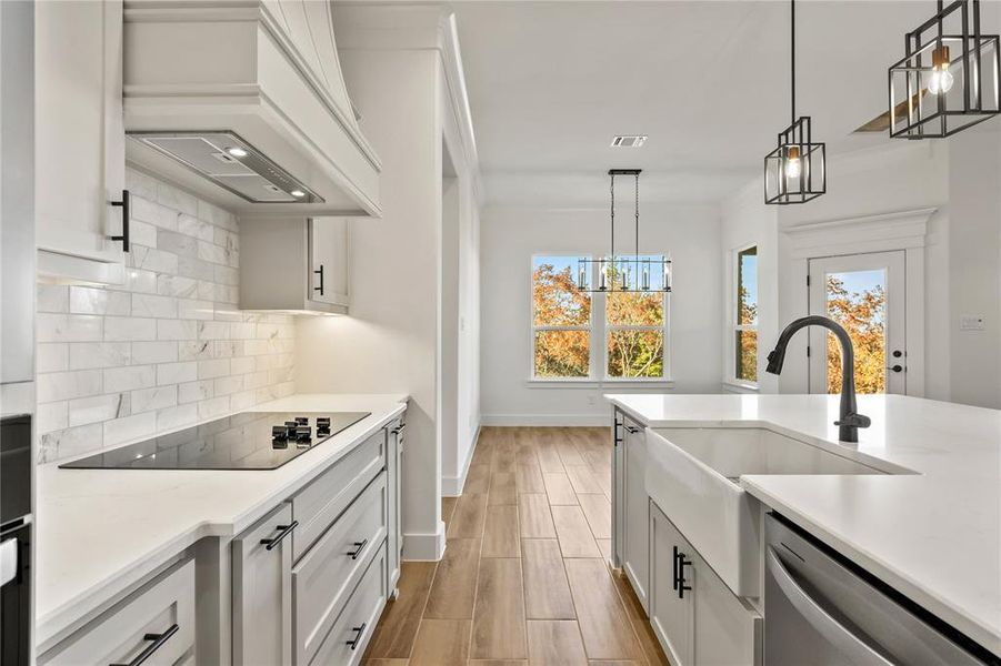 Furnished interior view inside a new home in Vintage Oaks, Weatherford (Image 12). Furnished interior view inside a new home in Vintage Oaks, Weatherford (Image 12).