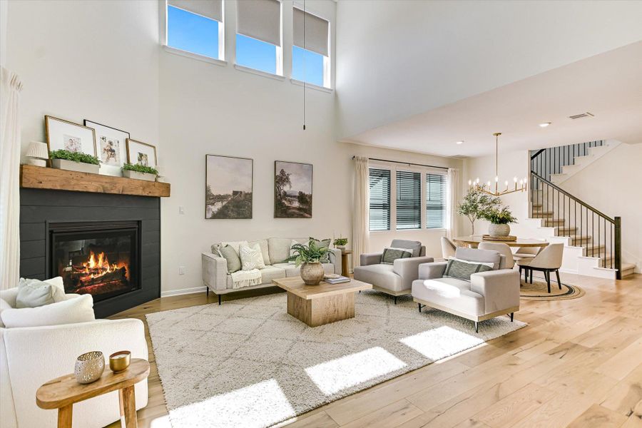 On a chilly night, enjoy the fireplace while you read a book or catch up on your social media posts. Plus, just a quick walk to the kitchen for a yummy and healthy snack.