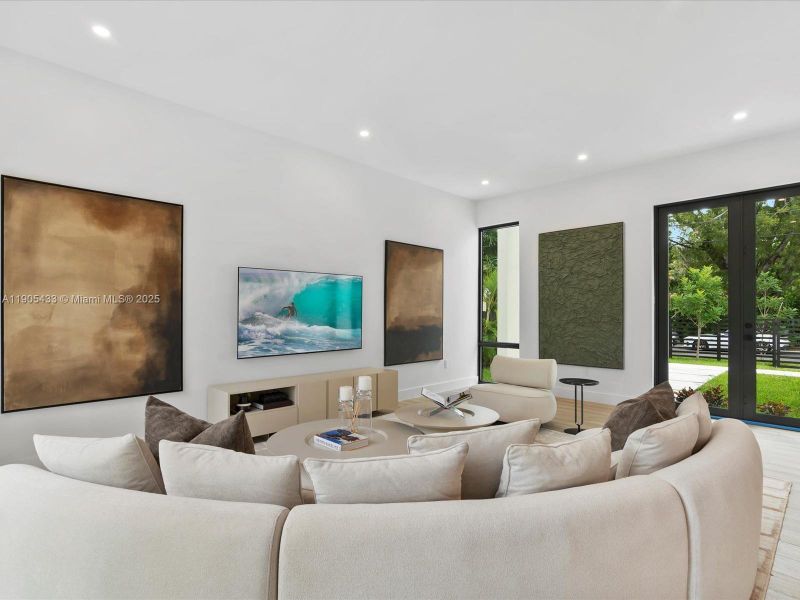 Furnished interior view inside a new home in , Miami (Image 41).