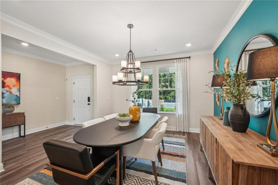 Furnished interior view inside a new home in Bennett Farm, Loganville (Image 8). Furnished interior view inside a new home in Bennett Farm, Loganville (Image 8).