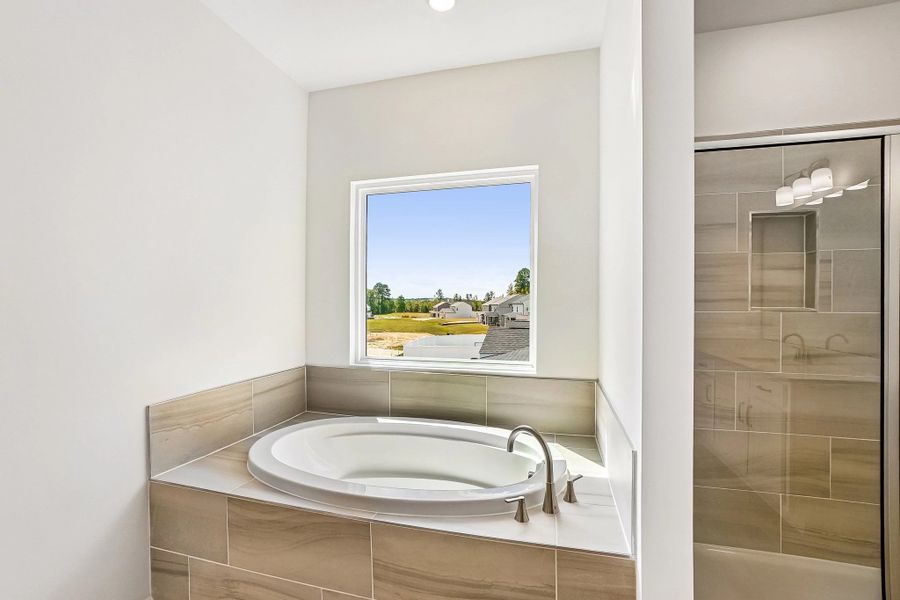 Primary Bath featuring the AW Collection® Timeless - Clean lines and graceful, polished details.