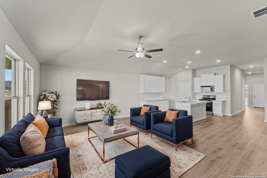Furnished interior view inside a new home in Agave, San Antonio (Image 8).