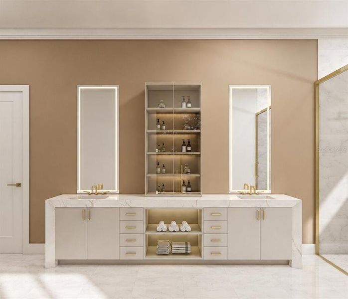Furnished interior view inside a new home in , Orlando (Image 14).