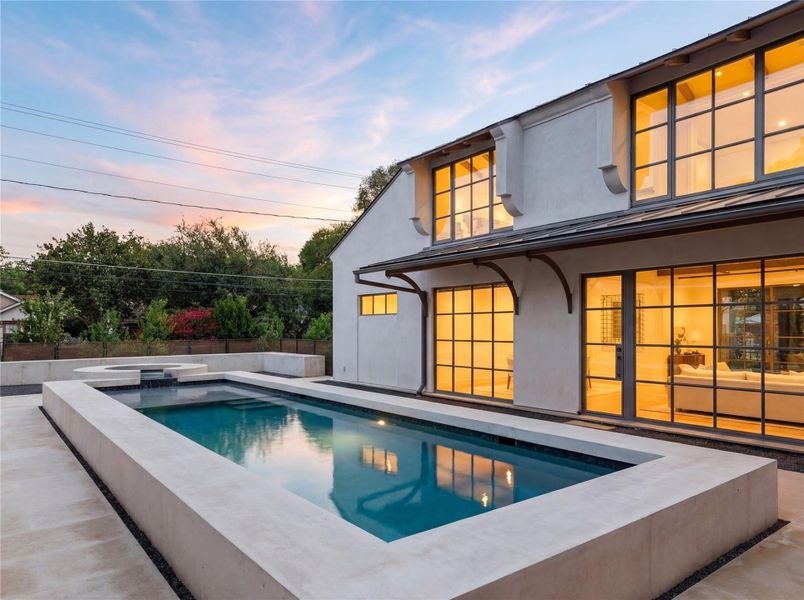 Exterior details and patio area of a home in , Austin (Image 21).