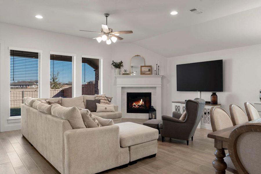 Furnished interior view inside a new home in The Colony, Bastrop (Image 19).