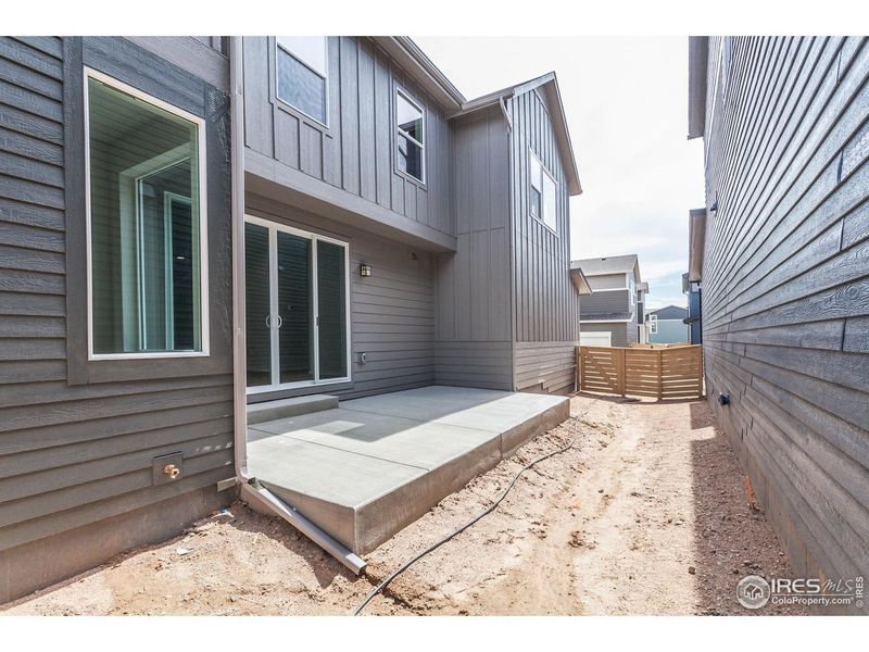 Exterior details and patio area of a home in , Timnath (Image 3). Exterior details and patio area of a home in , Timnath (Image 3).