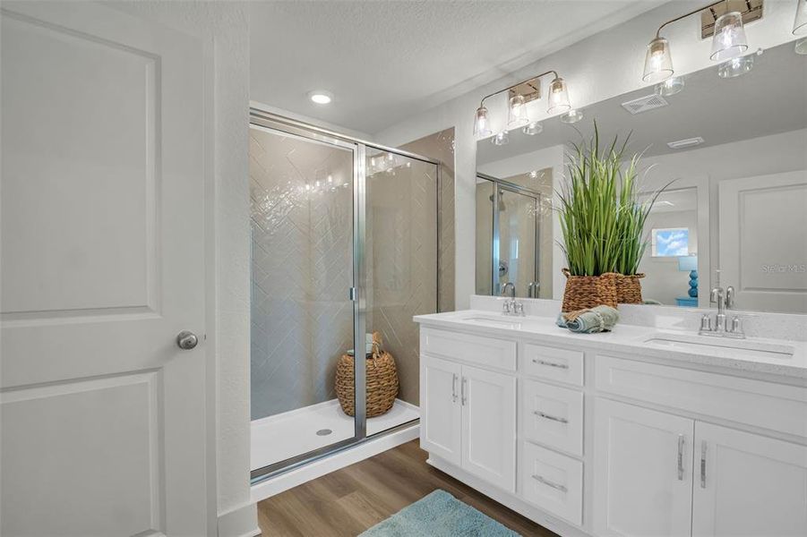 Furnished interior view inside a new home in Emerald Fields, Hudson (Image 28).