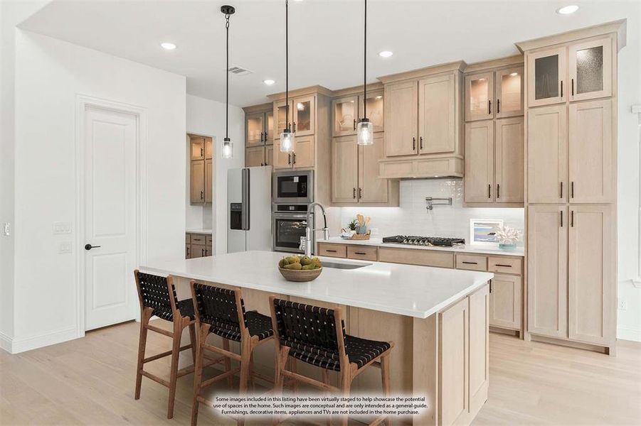 Furnished interior view inside a new home in Painted Tree, McKinney (Image 7).