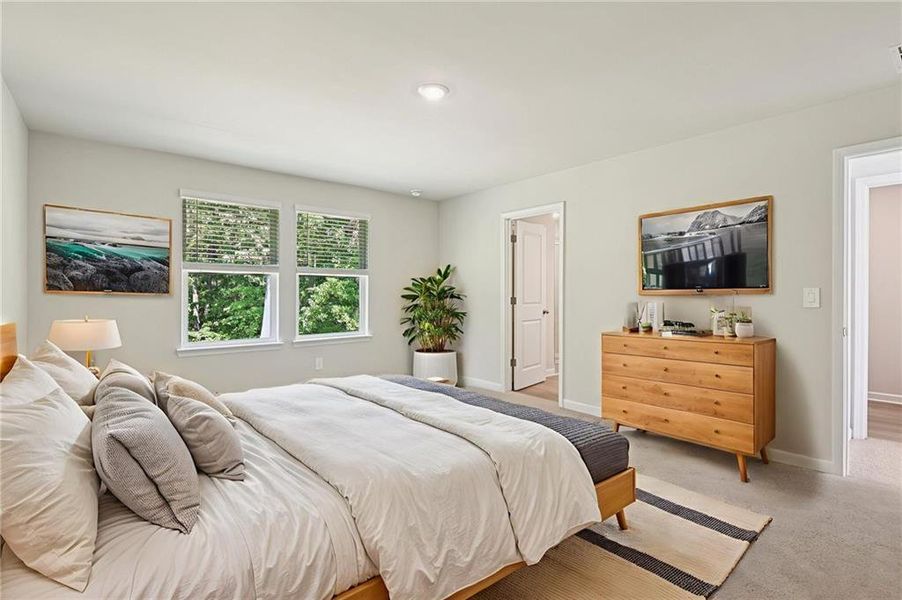 Furnished interior view inside a new home in The Oaks at Dawson, Dawsonville (Image 12).